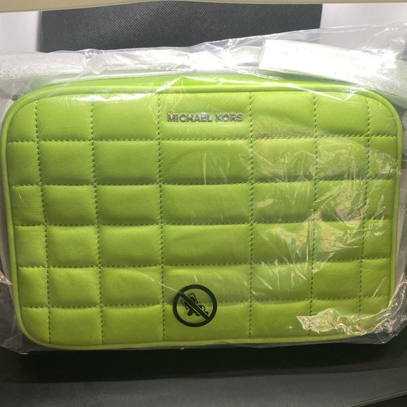 💚MICHAEL KORS💚Pear Medium Jet Set Leather Crossbody Camera Bag/NWT - Picture 2 of 7